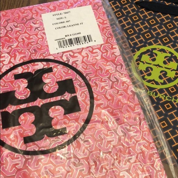 TORY BURCH LEANNE 3T PINK MULTI PRINT PAJAMAS 2PCS SET SIZE XXL - Picture 5 of 5